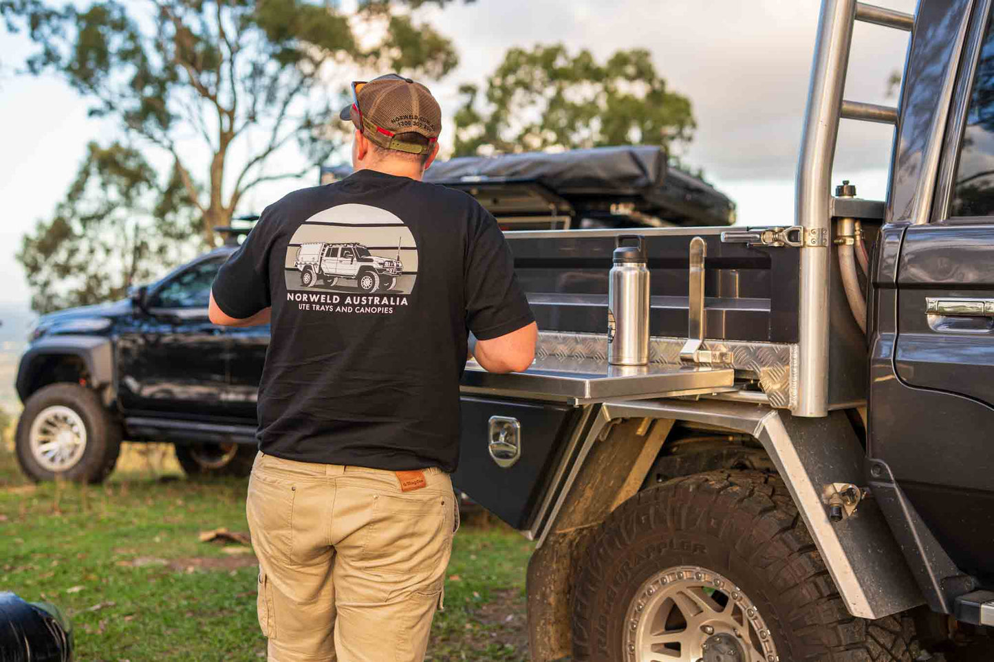 Unisex Sunset LandCruiser "Bull79" T-Shirt