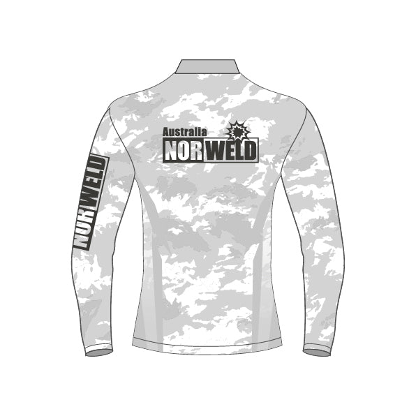 Kids Fishing Shirt - Grey Camo