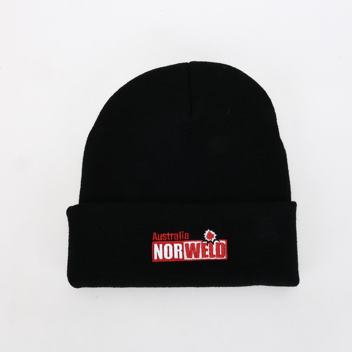 Embroidered Logo Beanie - Black