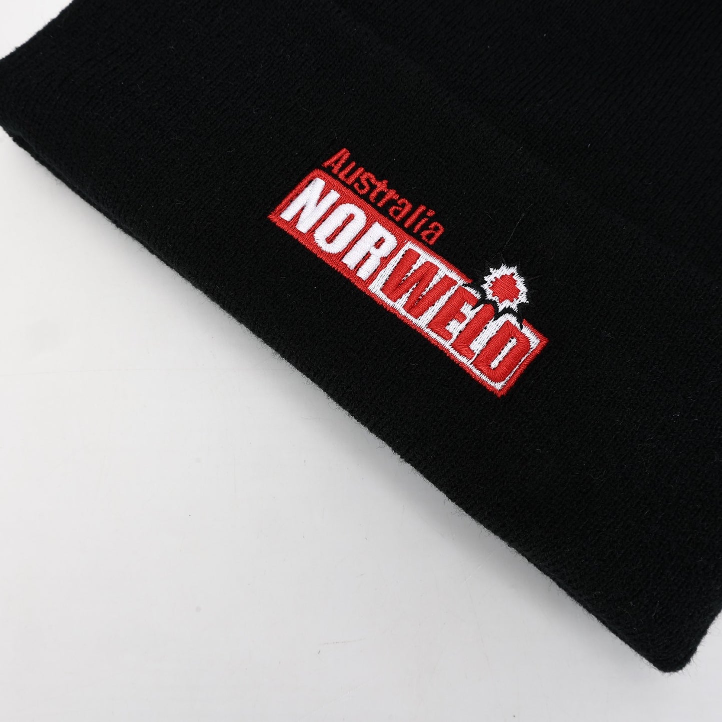 Embroidered Logo Beanie - Black