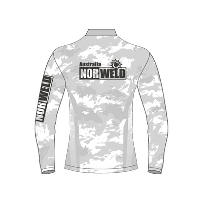 Kids Fishing Shirt - Grey Camo