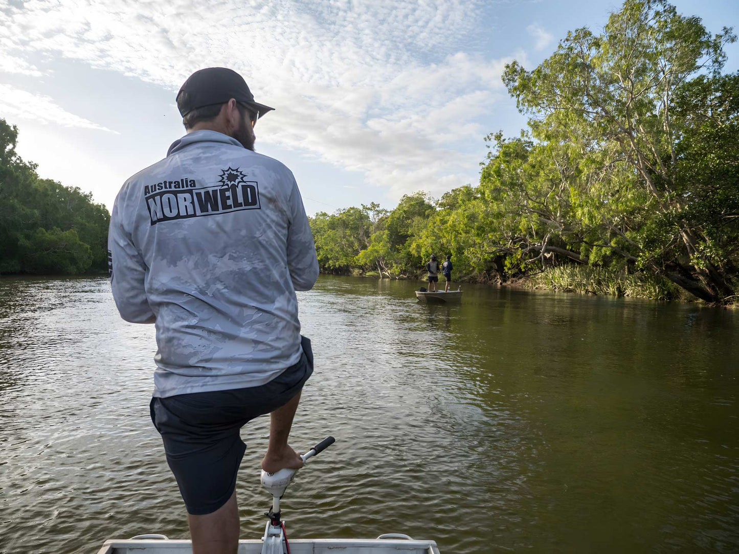 Adult Fishing Shirt - Grey Camo