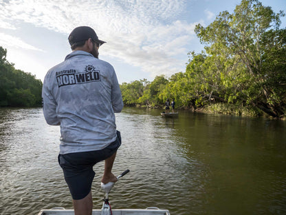 Adult Fishing Shirt - Grey Camo