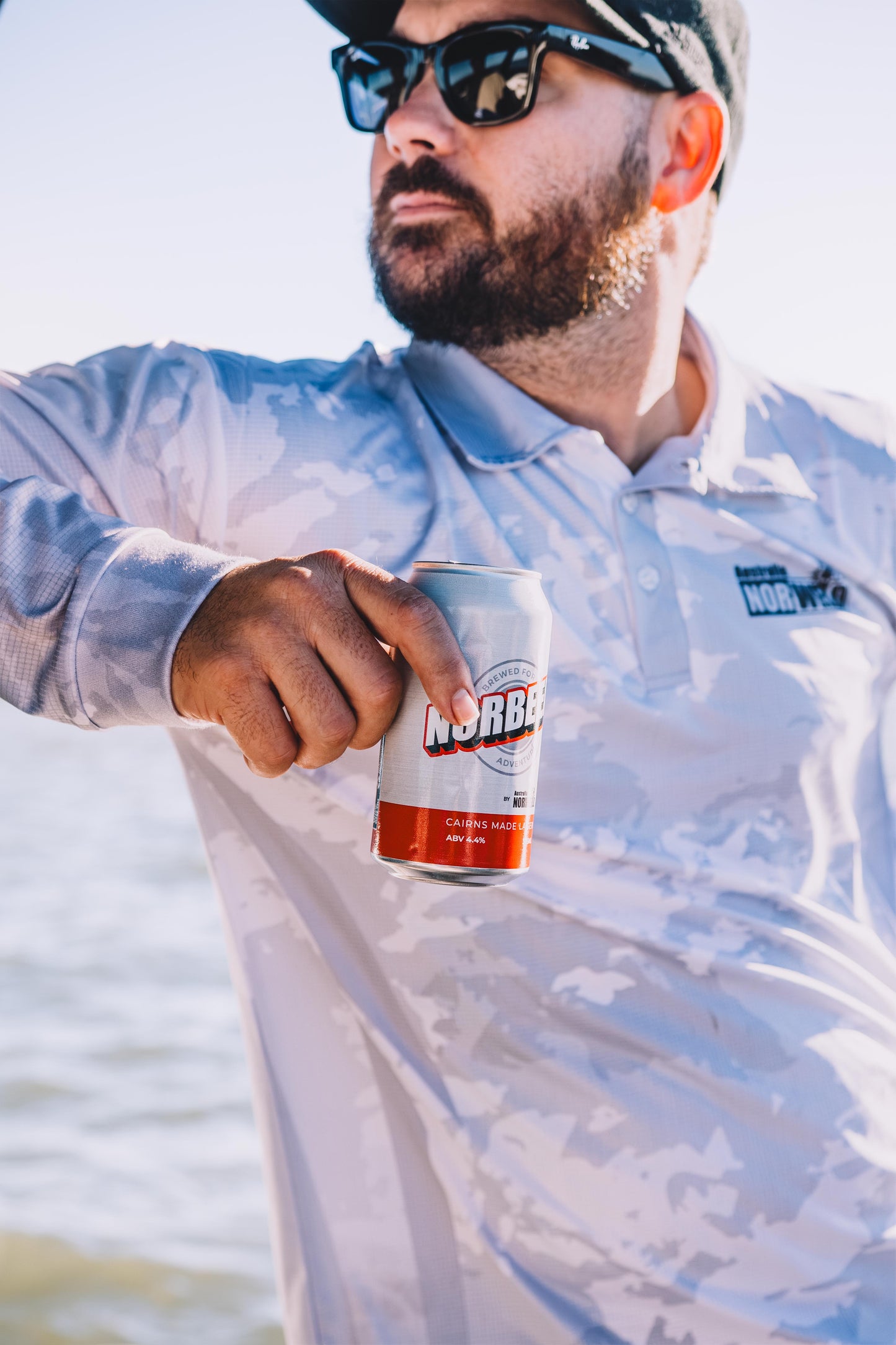 Adult Fishing Shirt - Grey Camo